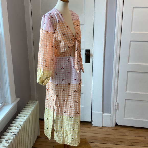 River Island Tie Front Maxi Dress, Size 12 - Picture 8 of 16